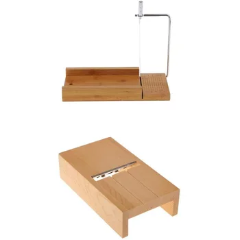 

Promotion! 2 Pieces Soap Loaf Cutter, Beveler Planer Wire Slicer for Making Loaf Soap DIY Cutting Making, Cutter Slicer Tool Set