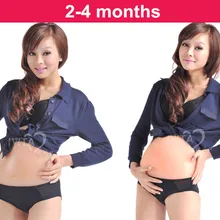 3-4 месяца искусственный детский животик силиконовый живот поддельная беременность, беременный живот поддельная беременность Розничная торговля живот жир