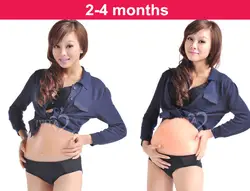 3-4 месяца искусственный детский животик силиконовый живот поддельная беременность, беременный живот поддельная беременность розничная