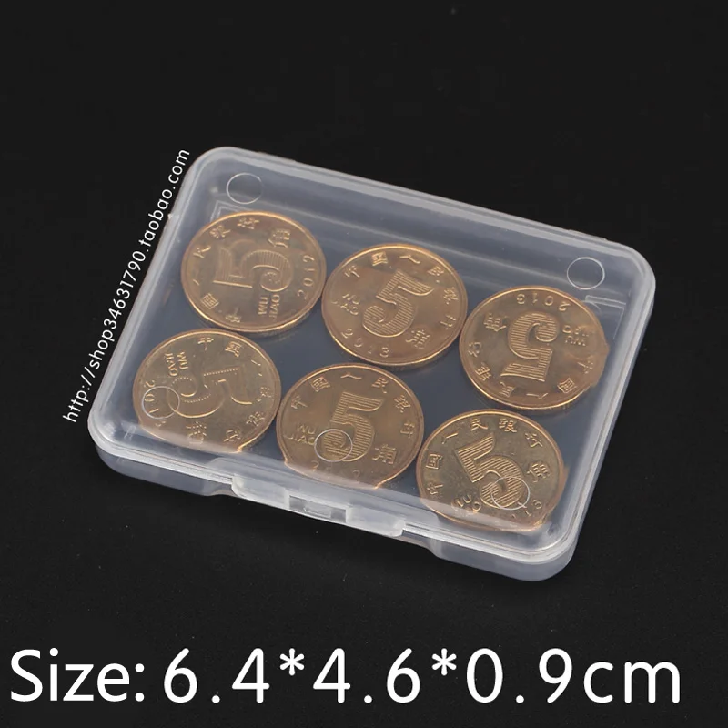 

Free shipping Small Parts box collapsible rectangle Plastic Boxes for jewelry Transparent Plastic box