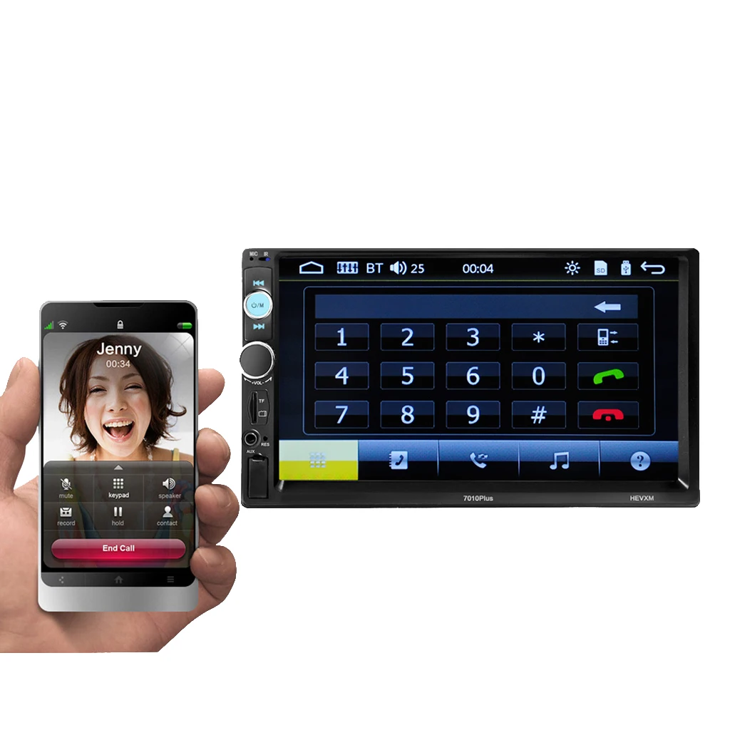 7' Universal Car Radio HD Autoradio Multimedia Player Durable Touch Screen Auto audio Car Stereo MP5 Bluetooth USB TF FM Camera 