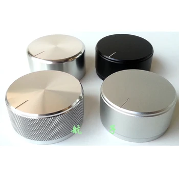 

KYYSLB 44x22mm All-aluminum Alloy Solid Knob Potentiometer Volume Knob Amplifier Chassis Audio Speaker Knurled Knob