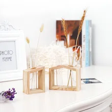 Украшение для дома, простая Скандинавская стеклянная ваза для цветов, бутылка с гидропонным контейнером для террариума, декор для спальни, гостиной