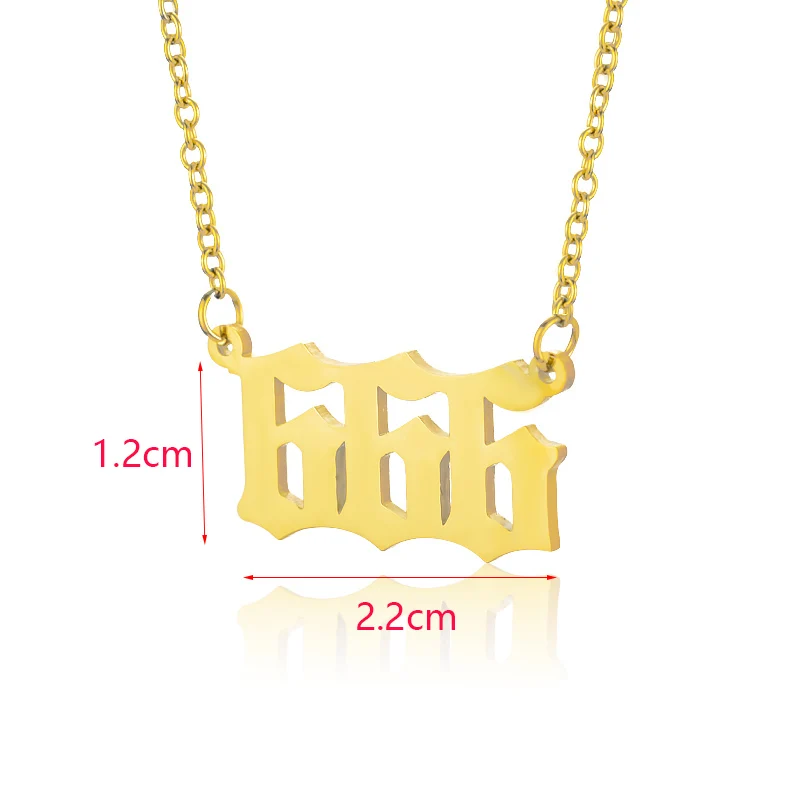 Collier Personnalisé Avec Petit Numéro D'ange, Collier Porte-bonheur En Acier Inoxydable