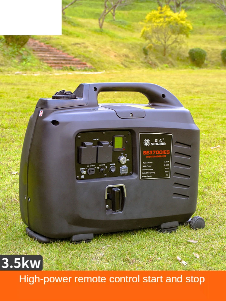 Gasoline Generator Household 220v Small 3kw Variable Frequency Remote Control Electric Start 3000w High Power Portable Gasoline Generators Aliexpress