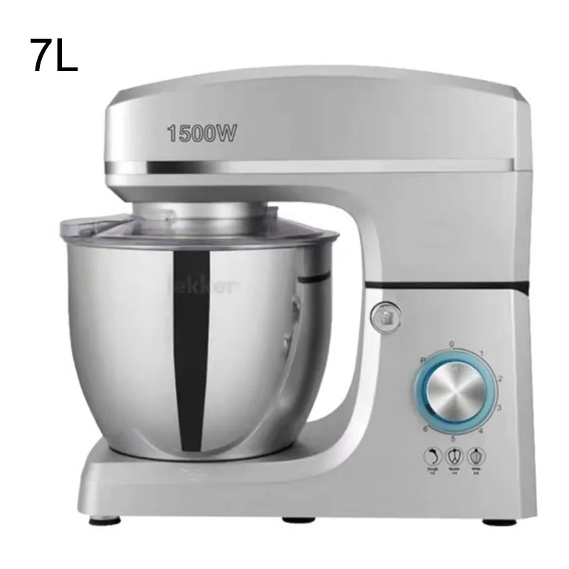 7L dough mixer Коммерческий многофункциональный миксер для теста из нержавеющей стали 1500 Вт, бытовой Электрический миксер для еды, 7л, Миксер Для яичного крема, салата, Миксер для торта - Цвет: 7L dough mixer