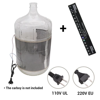 홈브루 전기 발효 랩 히터, 40 와트, 110V (UL) 및 220V(EU) 플러그, 홈브루 카보이 발효기, 버킷 맥주 와인