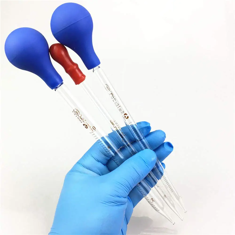 3 Pieces 10ml 5ml 2ml Glass Graduated Pipettes Transfer Dropper For Liquid Essential Oil Fluid And Liquid Pipettors