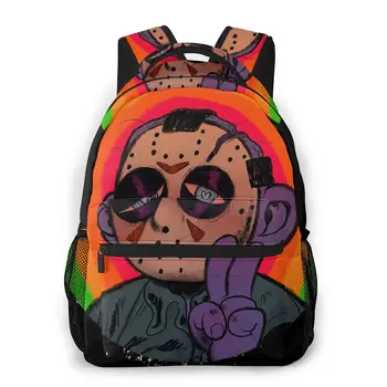 

Jason Backpack for Girls Boys Travel Rucksack Friday the 13th Printing