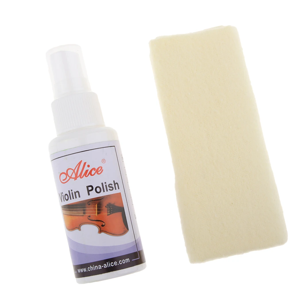 

Violin Polish Cleaner Portable 50ml Cleaner,Cleaning Care Set for Violin Wooden Musical Instrument