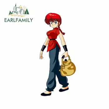 

EARLFAMILY 13cm x 5.9cm for Ranma Saotome_ Girl Type Vinyl Car Sticker Vinyl Car Wrap Suitable for VAN RV SUV Decals