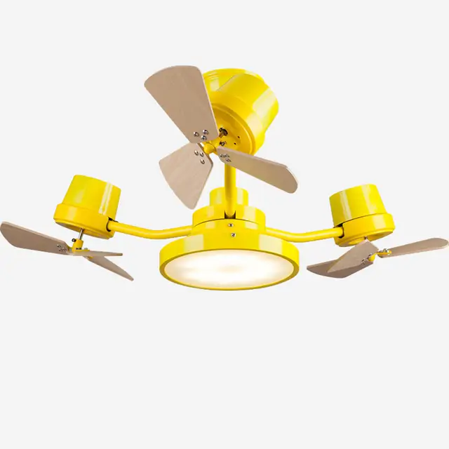 Creative Rotating Ceiling Fans With Lights Led For Children Kids