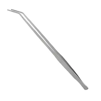 

Long Stainless Steel Curved Bend Tweezer Aquarium Tool Fish Tank Aquatic Plants Forceps Clip 18inches
