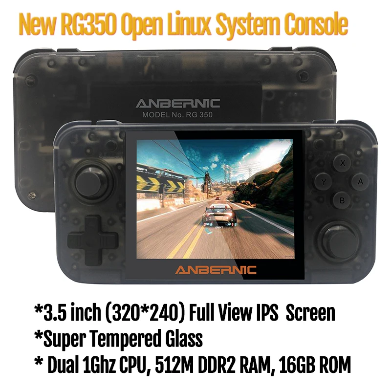 Новая консоль rg350 в ретро стиле игровая для PSP RG350 OpenDingux 3 5 дюймов IPS LCD 16 Гб ROM 64 бит