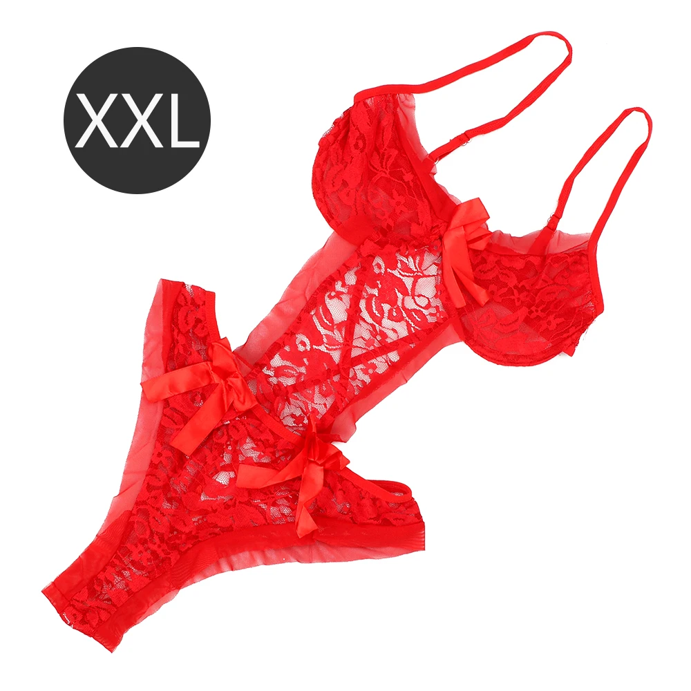 XXL IKOKY женское соблазнительное платье эротическое нижнее белье кружевное белье Ночное белье для маленьких кукол сексуальное нижнее белье сексуальные товары для сна - Цвет: XXL