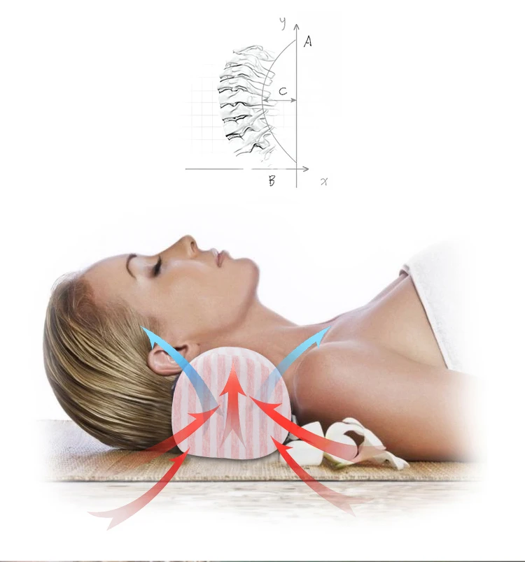 Aqumotic Latex Long Round Pillow with Pillowcase 60cm Repair Cervical Pillow Neck Nursing Comfortable Soft Home Bed Tool 4