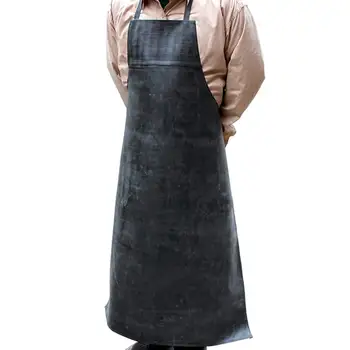 

Heavy Duty Waterproof Rubber Vinyl Apron Industrial PVC Aprons Adjustable Rubber Butcher Apron for Men