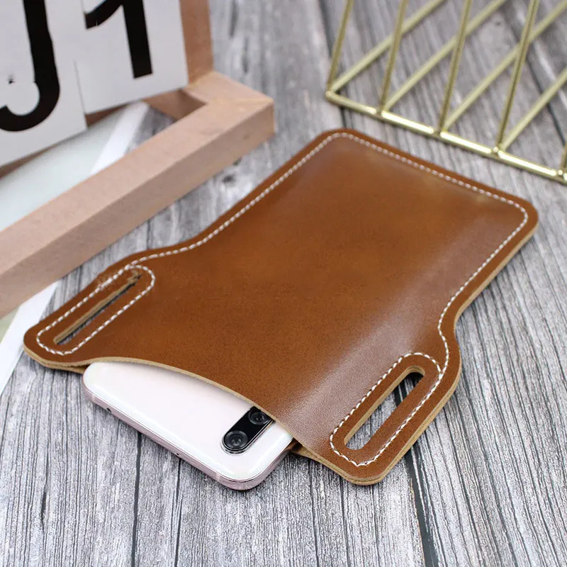 Модная однотонная поясная сумка Женская из искусственной кожи для сотового