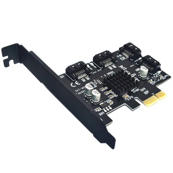 

PCI-E to Sata3.0 Expansion Card 4-Port 6G Adapter Card to Expand IPFS Hard Disk