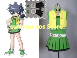 Бесплатная доставка! Demashita! Powerpuff девушки Z Powered Buttercup Matsubara Kaoru косплей костюм, Индивидуальный размер Хэллоуин оптовая продажа
