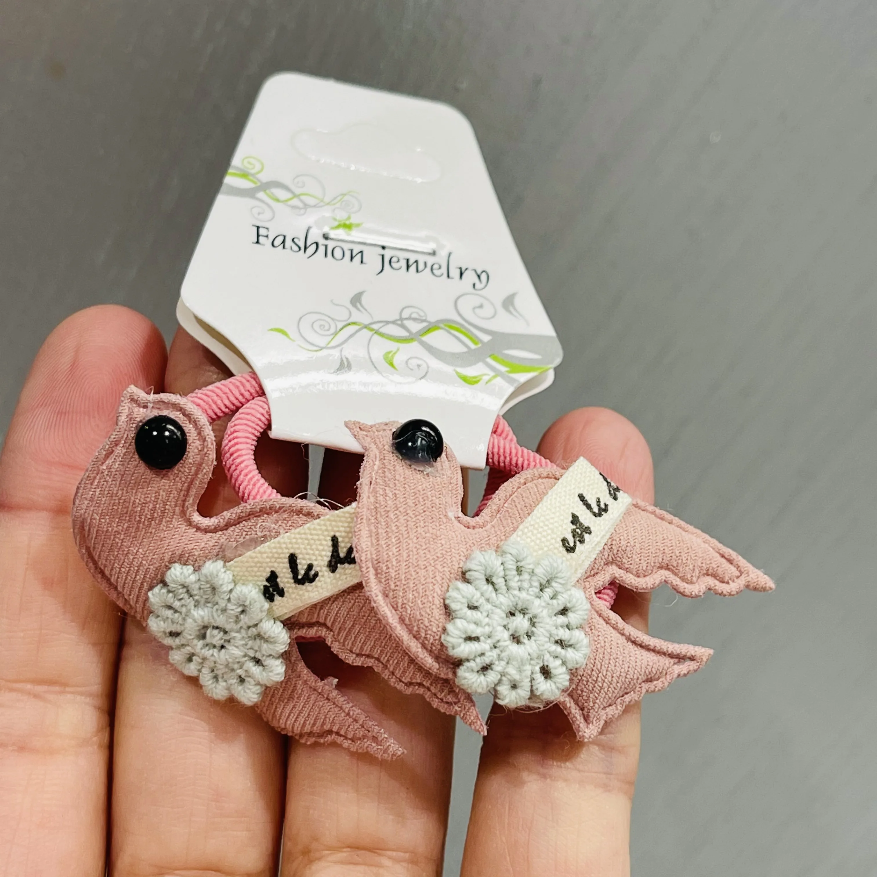 

2Pcs Cute Animals Cotton Bird Cartoon Headwear Kids Elastic Hair Bands Baby Headdress Children Ropes Girls Accessories