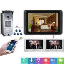 SmartYIBA Wi-Fi умный видео телефон двери обустройство дома Визуальный дверной звонок+ домашняя система внутренней связи ИК RFID металлическая камера