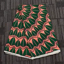 Африканская восковая ткань с принтом в виде листьев, сделай сам, швейный материал, из Анкары и Нигерии, настоящая голландская восковая ткань для платья, подушка, скатерть