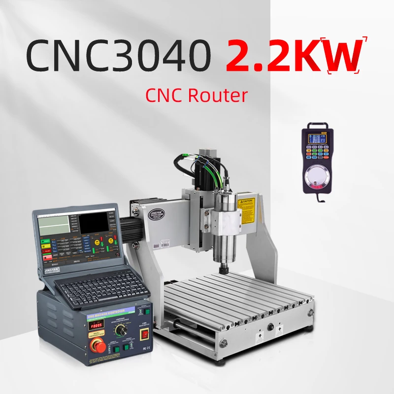 

JINGYAN CNC3040 4030 2.2KW cnc router Wood milling cutter Engraving machine cnc machine for metal desktop milling machine MACH3