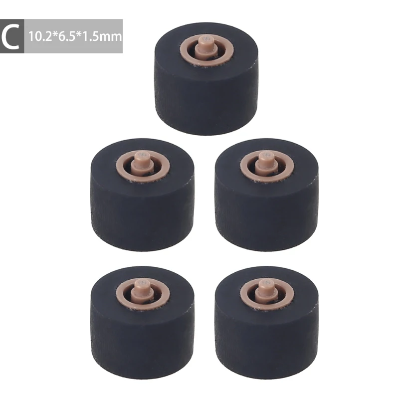 Cartridge Radio Roller Metal Tape Recorder Pressure Cassette Belt Pulley Player 5PCS cassette tape belts cassette tape player recorder tape accessories recorder tape drive accessories