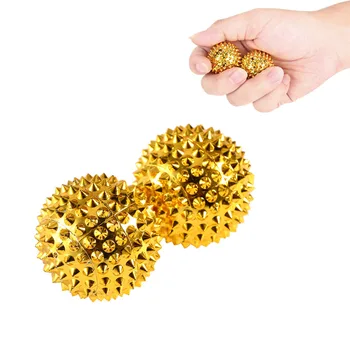 

1Pair Yoga Fitness Ball Magnetic Therapy Massager Magnet Hand Acupuncture Ball Acupoint Needle Massage Men Women Pressure Relief