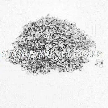 

500pcs RNB5.5-5 AWG 12-10 Wire Connector Non-insulated Terminals Cable Lug