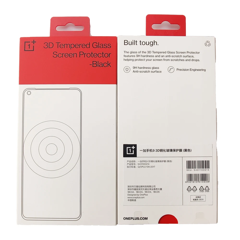 phone protector Ban Đầu OnePlus 9R/8T/7T/9 3D Kính Cường Lực Bảo Vệ Màn Hình OP One Plus 9 Pro 8T 7T 7 6T Điện Thoại Thông Minh phone screen guard Screen Protectors