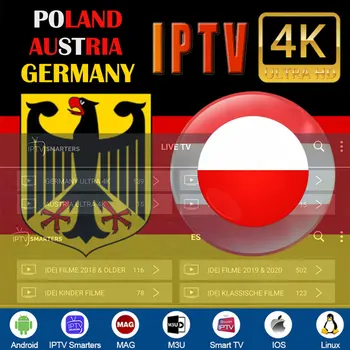 

6 Months / 1 Year Premium Smart IPTV Germany Poland Austra IP TV Live 4K For Xtream Codes IPTV M3u Android TV Box 10 Smartphone