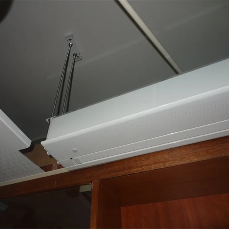 Pantalla tensada DE Pestaña eléctrica empotrada en el techo, pantalla de  proyección integrada sin problemas para proyector UST - AliExpress