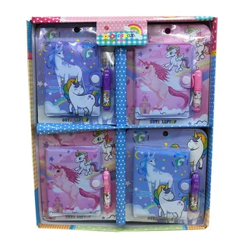 

1 Set Cute Flamingo Unicorn Family With Ballpoint Pen Notepad Diary Notebook Exercise Book Stationery School Office Supply