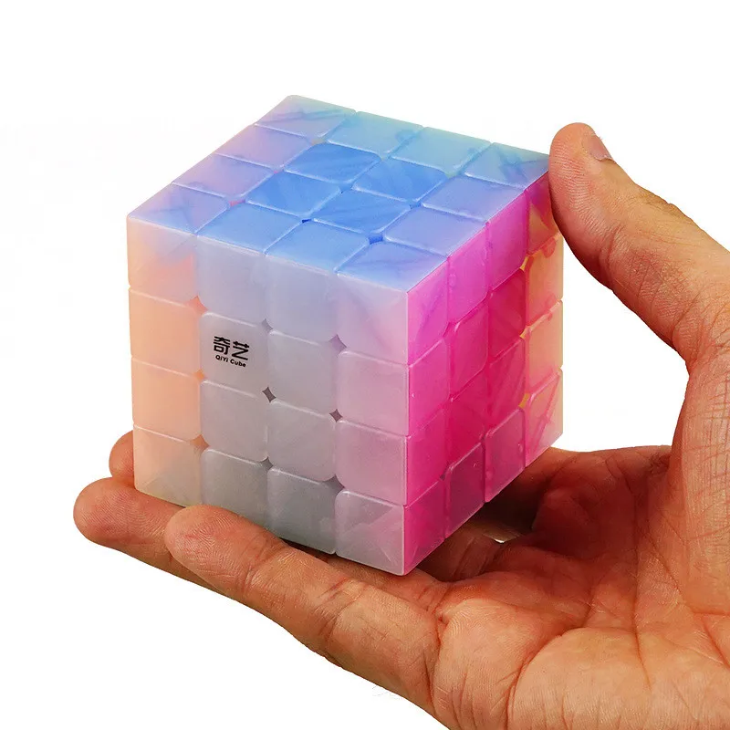 QiYi QiYuan 4x4x4 волшебный кубик желе скорость головоломка Cubo magico профессиональные антистрессовые кубики 4х4 без наклеек игрушки для детей