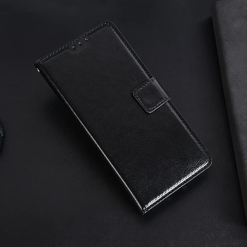 Arrvial кожаный магнитный флип-полиуретановый кошелек для Motorola Moto One Action Case 6,3 дюймов фоторамка со слотом для карты памяти Чехол-подставка - Цвет: Черный