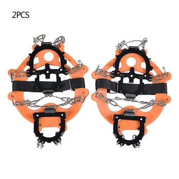 

Crampons Traction Snow Grips wear-resistant Durable anti-slip 12-Spikes Safe Protect For Hiking Climbing Mountaineering