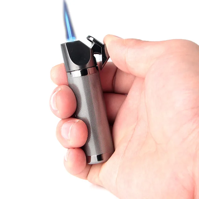 

Plating Straight Into The Blue Fmale Inflatable Lighter Adjustable Fmale Multicolor Selection Grind Wheel Butane Metal Lighter