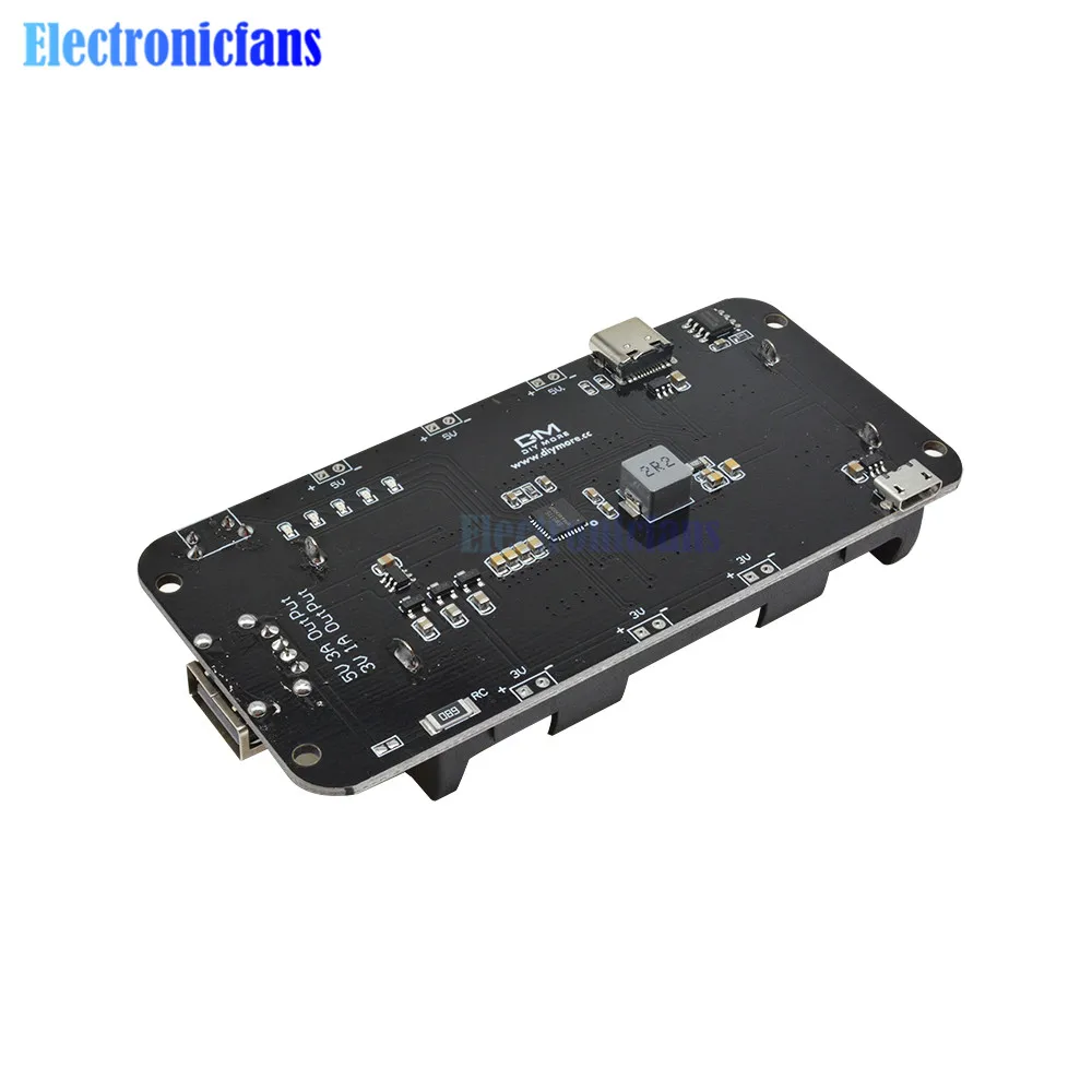 Двойной литиевый аккумулятор 18650 Φ V8 3V1A 5В 3A блок питания Micro USB зарядный модуль для