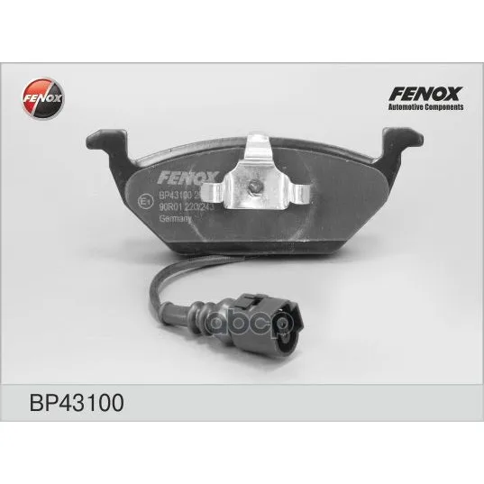 Bp43100_колодки Дисковые Передние! Audi A3 1.4i/1.6fsi/1.4tdi 00, Skoda Fabia 1.4i/1.9tdi 00 Fenox Bp43100 FENOX арт. BP43100