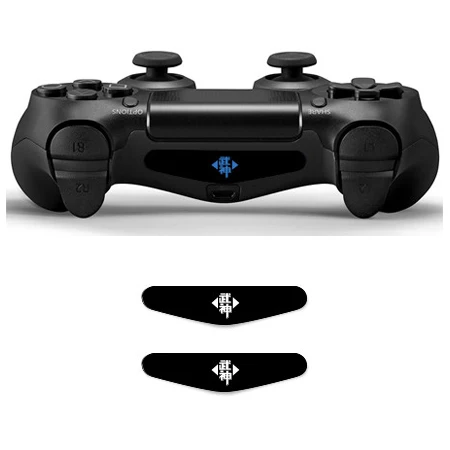 YSLED0459-2pcs Аниме на заказ 2 шт. игровая световая панель Виниловые наклейки Наклейка Светодиодная панель Крышка для Playstation Dualshock 4 PS4 PRO тонкий контроллер - Цвет: YSLED0459-2pcs
