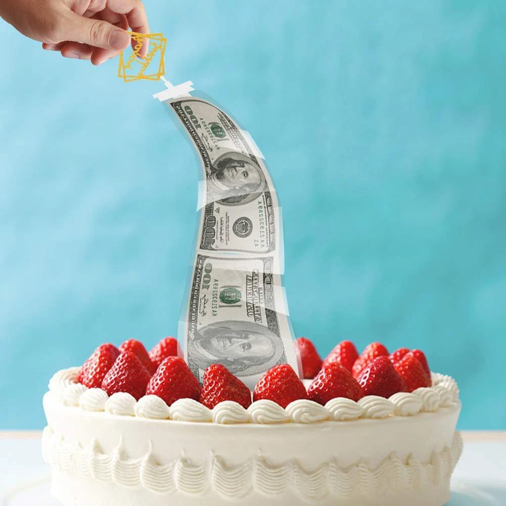 Decoration De Gateau En Forme D Argent Pour Anniversaire Accessoire De Decoration Pour Fete D Anniversaire Cadeau Surprise Decoration De Patisserie Pour Parents Boite A Mouchoirs Pour Billet De Banque Aliexpress