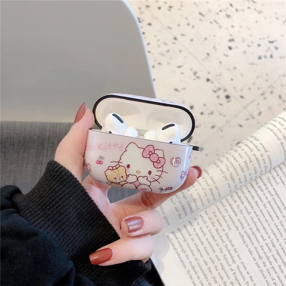 Чехол hello kitty Minna No Tabo Carabiner IMD Для Airpods pro, аксессуары, беспроводные Bluetooth наушники, Прекрасный защитный чехол - Цвет: C
