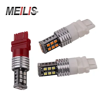

2 pcs new led T20 superbright 7443 w21 / 5w 15 SMD 2835 light car rear brake reserve stop car lamp 12V car styling