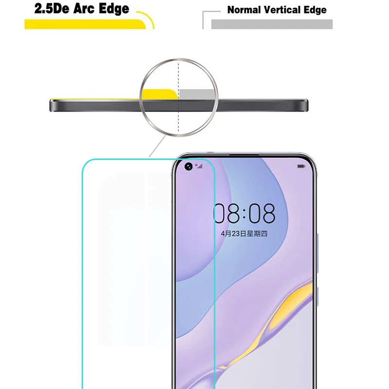 Пленка из закаленного стекла для Huawei Nova 7 твердость 9H высокое качество защитное