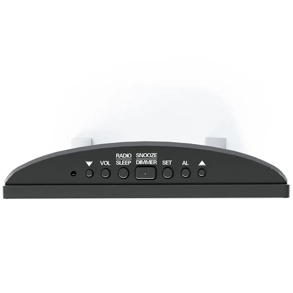  Led Radio Alarm Clock Creative Snooze Electronic Clock Desk Clock Bedroom Office Usb Charging Alarm