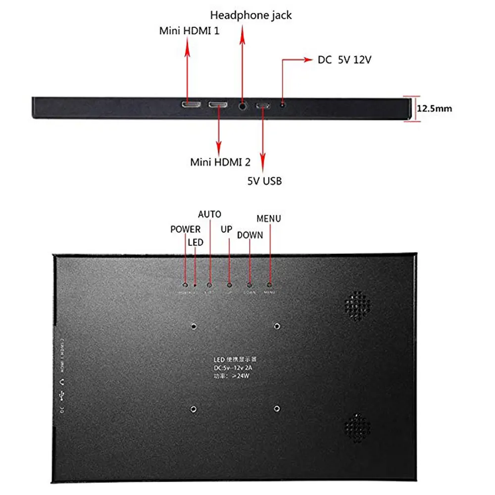15,6 дюймов HD портативный компьютерный монитор PC HDMI PS4 x360 1080P ips сенсорный экран lcd светодиодный дисплей игровой монитор для Raspberry Pi