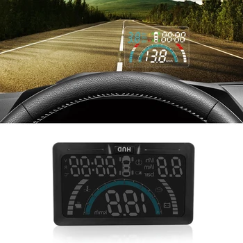 

Head-up display HUD HD speed fuel consumption wireless no tire pressure universal OBD car display