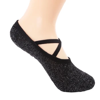 

2020 New Simple And Stylish New Sports Socks Slipper Women Anti Slip Cotton Ladies Ballet Dance Socks Solid Color Breathable